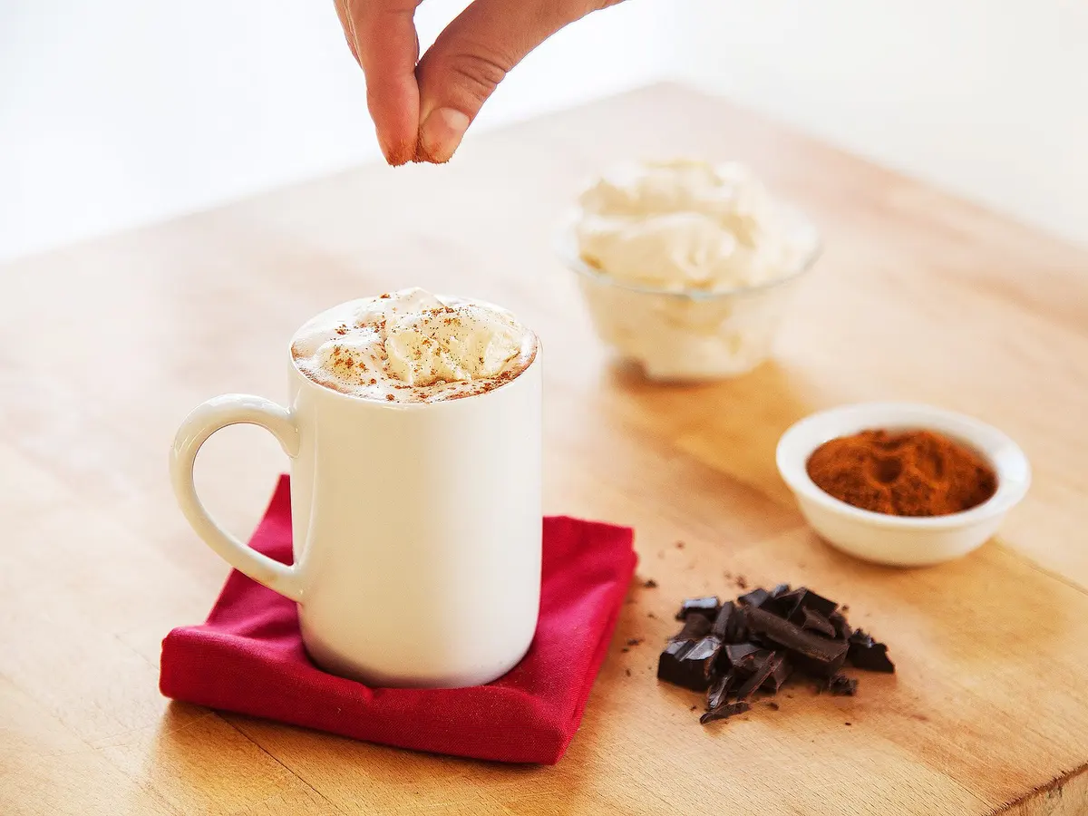 Hot cocoa with milk