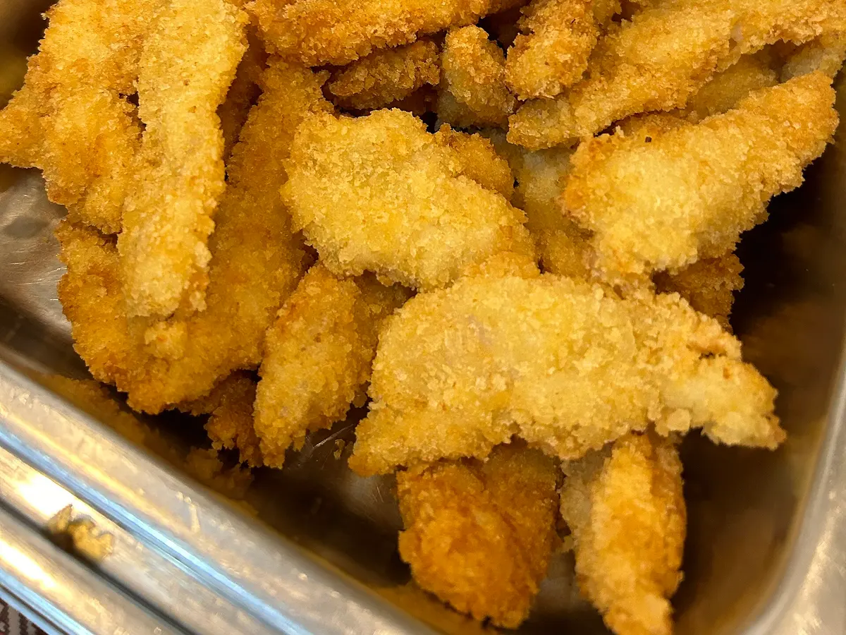 Pollock in batter