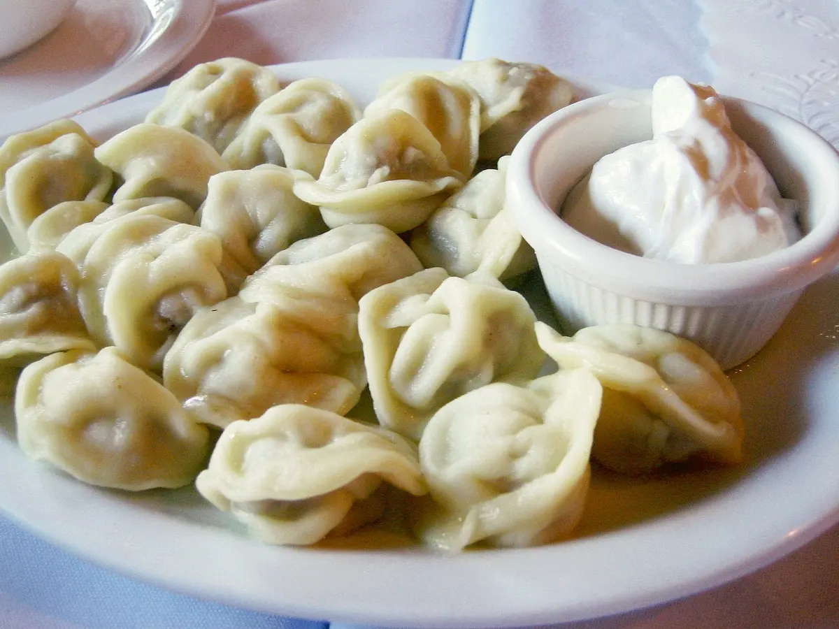 Homemade pelmeni