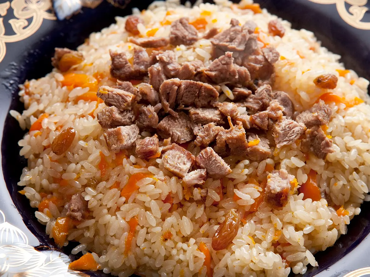 Uzbek beef plov