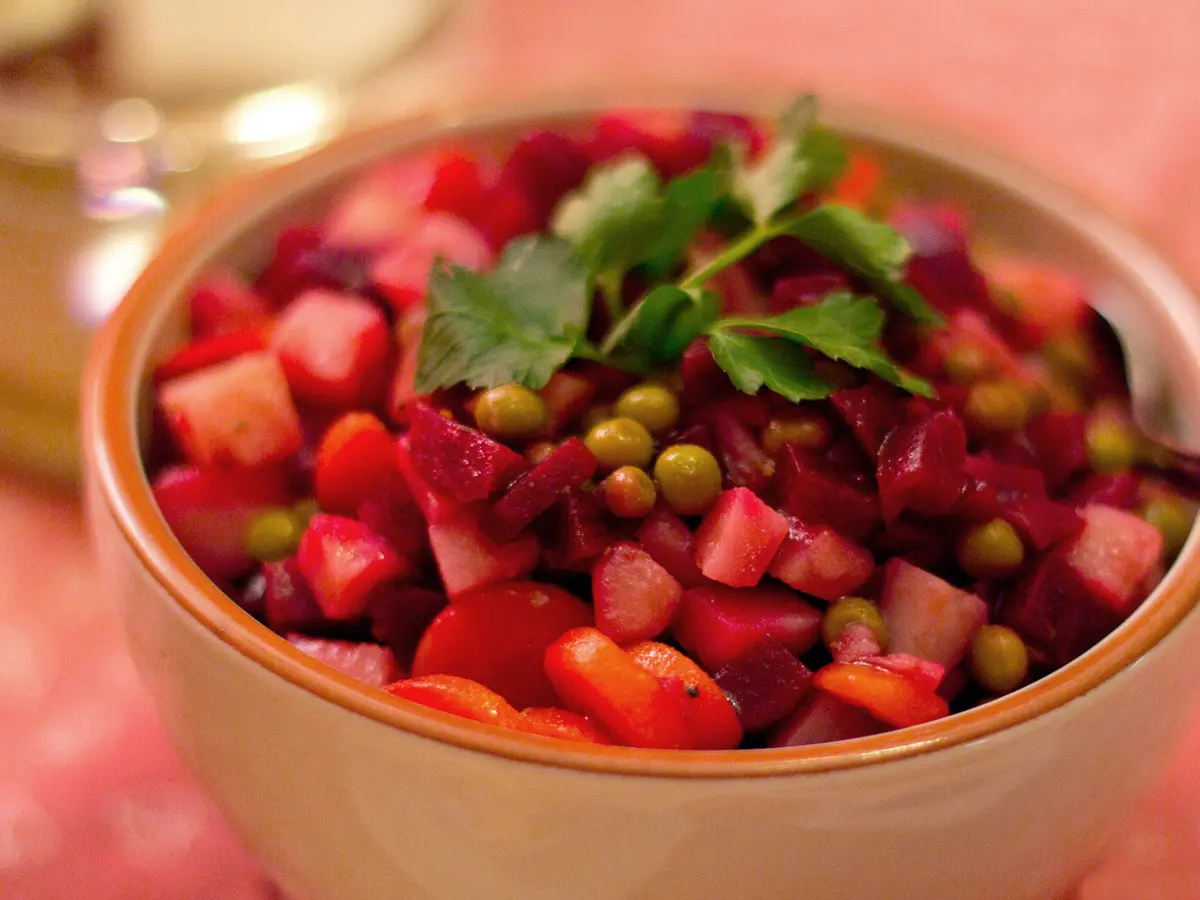 Vinegret beetroot salad